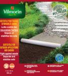 Aménagement des allées, massifs et haies - Géotextile Recyclé Travaux Extérieurs - 100 g/m² -1 m x 10 m - Blanc - face recto